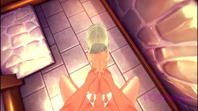 (Trampa) A criada élfica axúdache a lavar a cara.